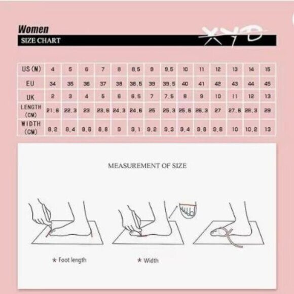 XYD Women's Pumps,  Pointed Toe, D'Orsay Kitten Low Heels, Red Rhinestone Studs - Picture 8 of 8